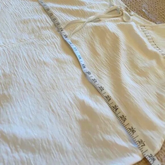 Nordstrom's Como Blu Split Neck Cap Sleeve Top plus size 2X - Picture 4 of 5